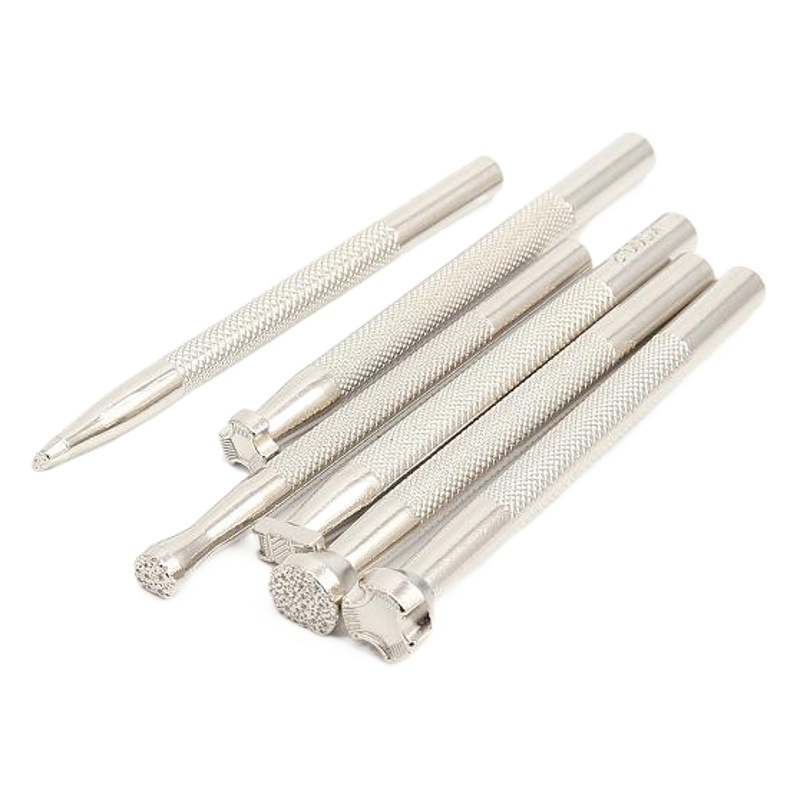 Herramientas de impresión de cuero DIY herramientas de impresión de talla de cuero de costura a mano herramientas de impresión de talla de cuero