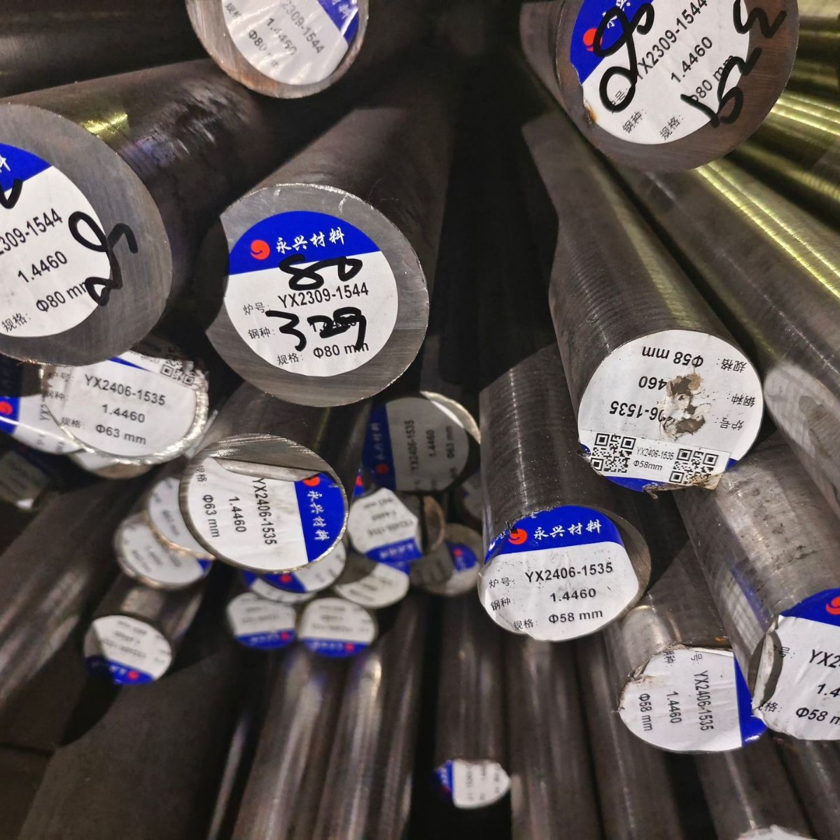现货批发 329圆钢 1.4460合金圆钢 0Cr26Ni5Mo2圆钢 全部大厂货