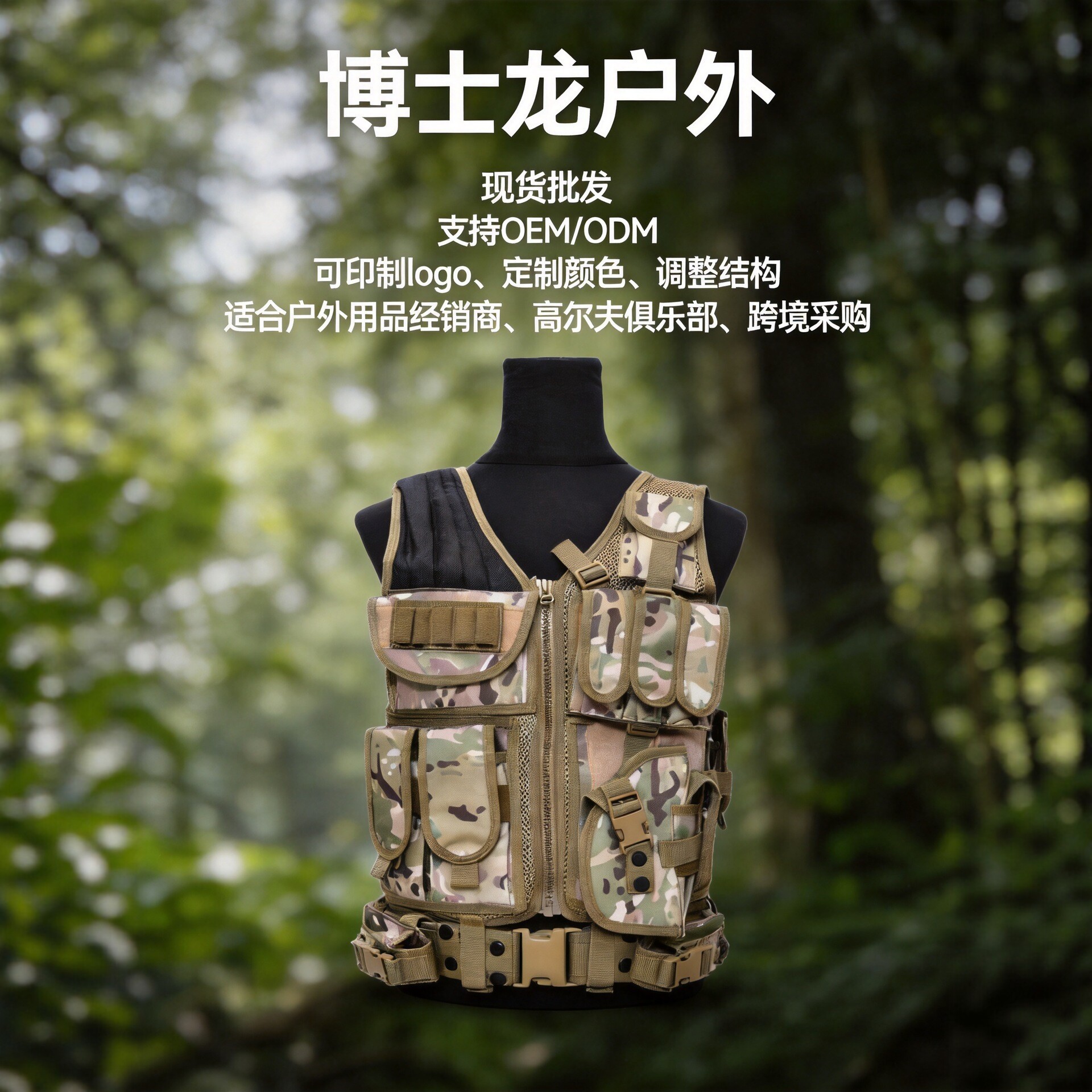Manufacturer Wholesale Tactical Vests, Military Fan Cs Bags, Outdoor Training Bulletproof Vests, Multi-Functional Tactical Bags