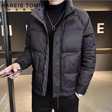 冬季立领羽绒服男2025新款潮流帅气加厚保暖冬装男士外套工厂批发