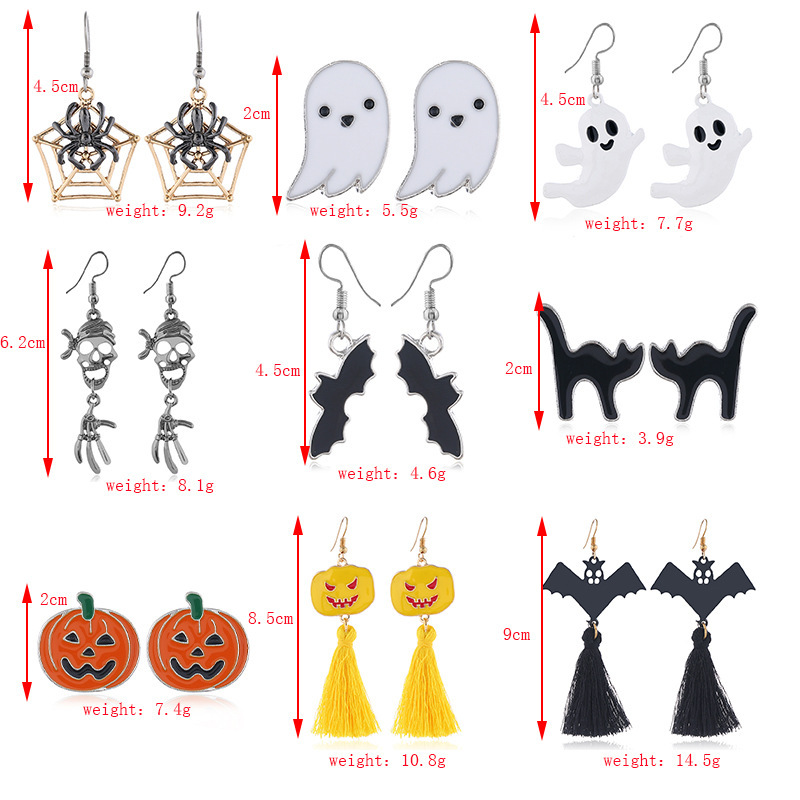 Fashion Skull Alloy Plating Women's Drop Earrings 1 Pair display picture 5