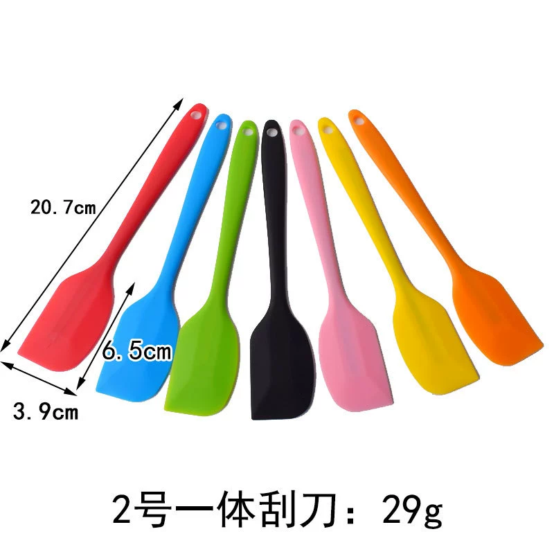 Silicone scraper, cream set, brush, 5 pieces, 6 pieces