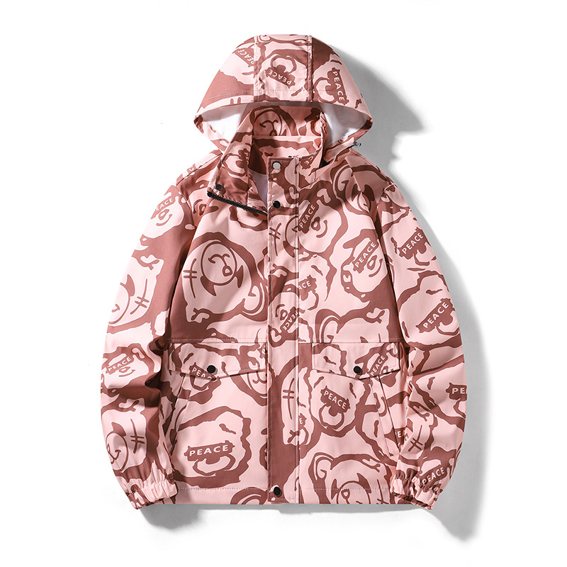 Men's Clothing spring and autumn styles, trendy brands, youth hooded windproof jackets_voghion.com