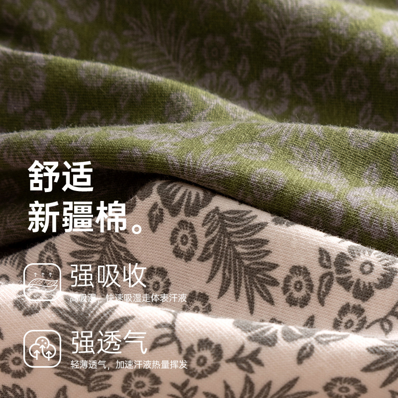 Fábrica directa de pantalones interiores de hombre algodón antibacteriano piel transpirable ángulo plano suelto impresión de tamaño grande para los niños cuadrantes