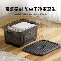 Transparent storage box plastic home bedding seasonal clothing storage box car storage box stationery organizer box wholesale