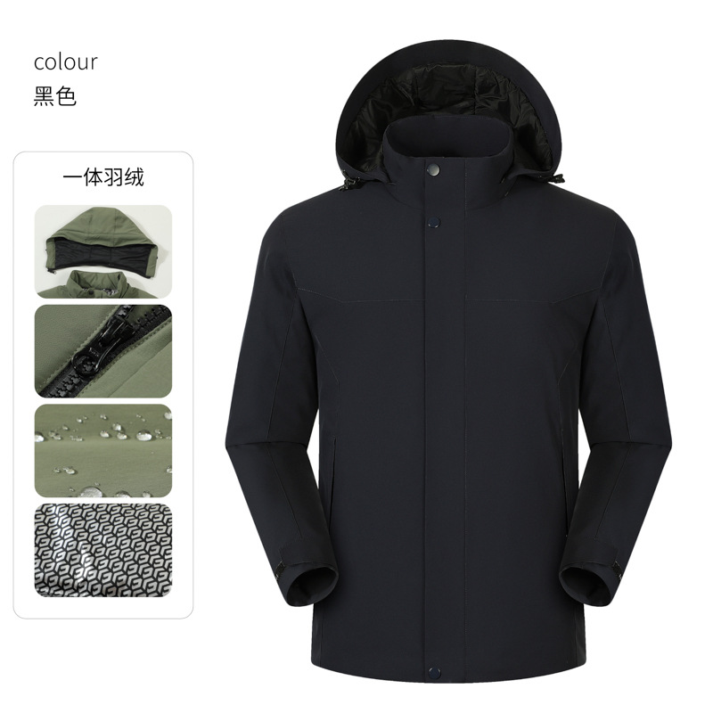 Otoño y invierno impermeable chaqueta de viento hombre trajes de trabajo transfronterizos chaqueta de trabajo exterior personalizada función al aire libre vestir plumón interior