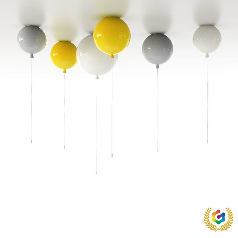 ☥设计师新款彩色儿童房气球吸顶灯男孩过道幼儿园卧室餐厅网红吊