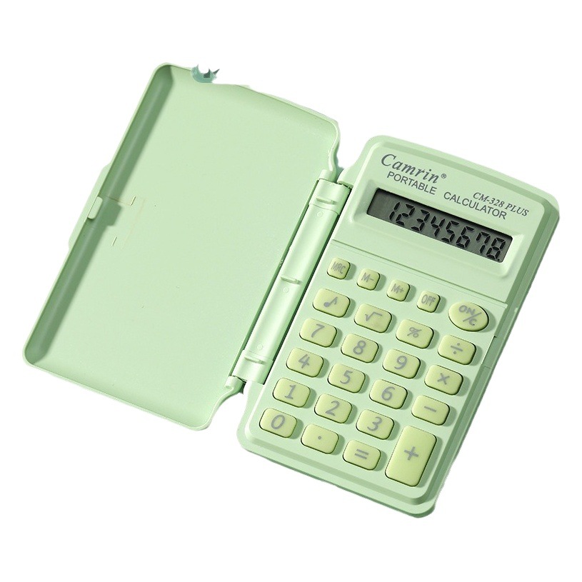 Calculadora Plegable Portátil Pequeña de Plástico ABS con Pantalla de 8 Dígitos para Estudiantes