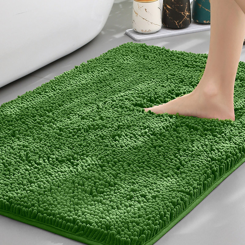 Alfombrilla de baño Alfombra absorbente de agua en la puerta del baño Alfombrilla antideslizante de chenilla Alfombrilla de entrada Alfombrilla de baño