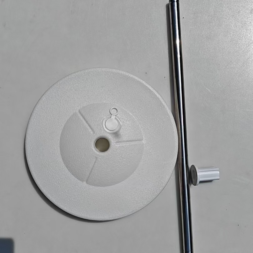 Обычная телескопическая штанга длиной 2 метра + вилка + маленькая круглая подставка (1 комплект)