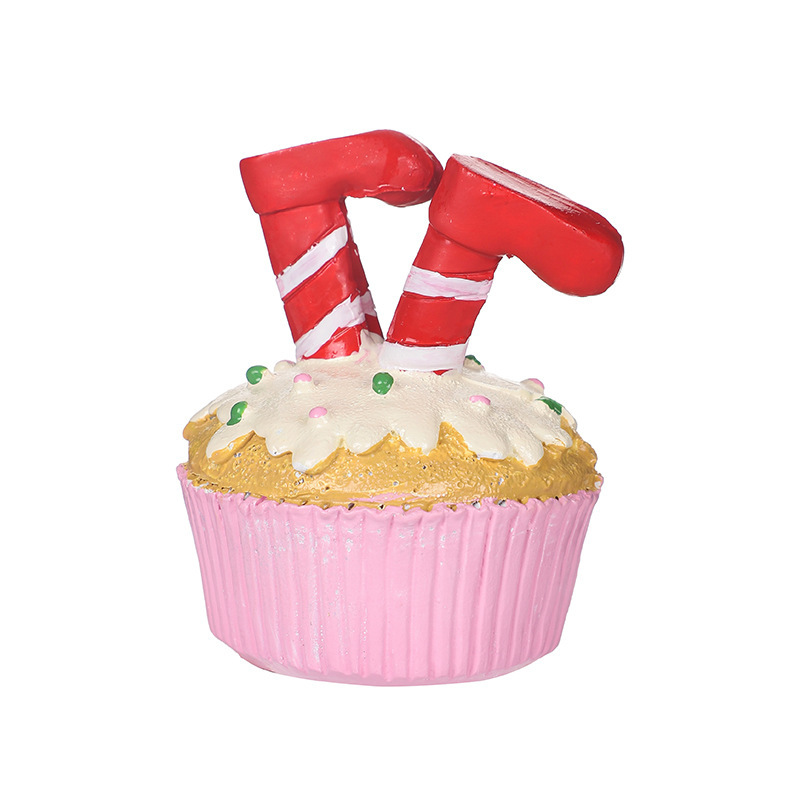 越境新品クリスマス装飾品サンタクロース雪だるま樹脂ケーキ置物ホームデスクトップ置物|undefined