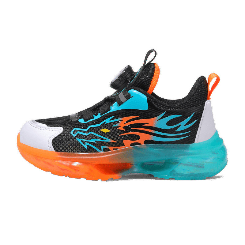 Calzado deportivo para niños 2025 primavera nuevo estilo transpirable de una sola red para niños zapatos casuales de suela suave para niños grandes