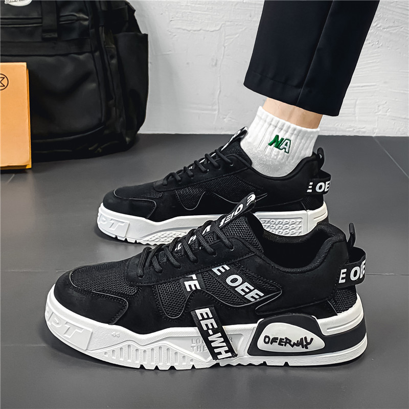 Zapatos de hombre 2024 verano nuevo nicho de suela gruesa zapatos de moda deportivos casuales zapatos de skate de moda para hombres