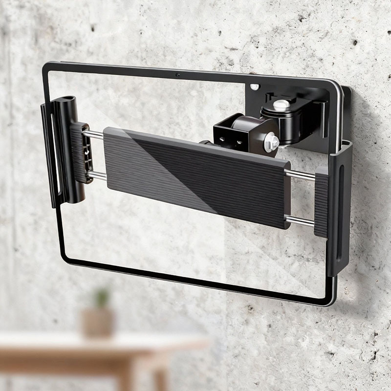 Aluminum Alloy Wall-Mounted Punching Mobile Phone Tablet Fixed Stretching Bracket Universal Adjustment Drilling Fixed Shooting Live Broadcast Aluminum Alloy Wall-Mounted Punching Mobile Phone Tablet Fixed Stretching Bracket Universal Adjustment Drilling Fixed Shooting Live Broadcast