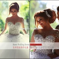 AliExpress Новая внешняя торговля свадебное платье Оптовая Экспорт Европа и США трансграничные невесты Свадебные кружева с длинным рукавом свадьбы