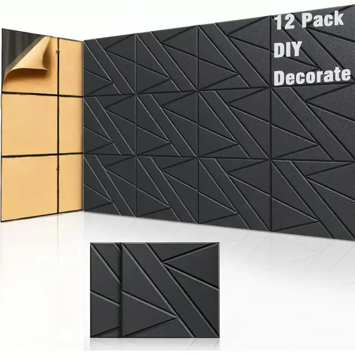 跨境毛毡板背景墙方形开槽聚酯纤维隔音板墙面贴装饰材料影院装饰