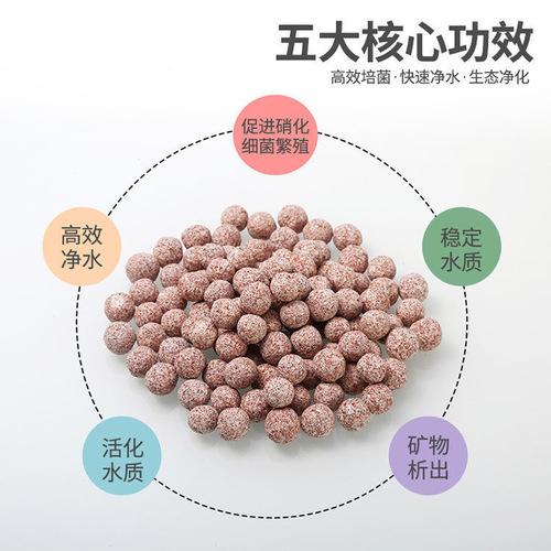 Filtering material nanos hollow quartz sphere nitrifying bacterial house ceramic ring far infrared culture sphere biochemical ball