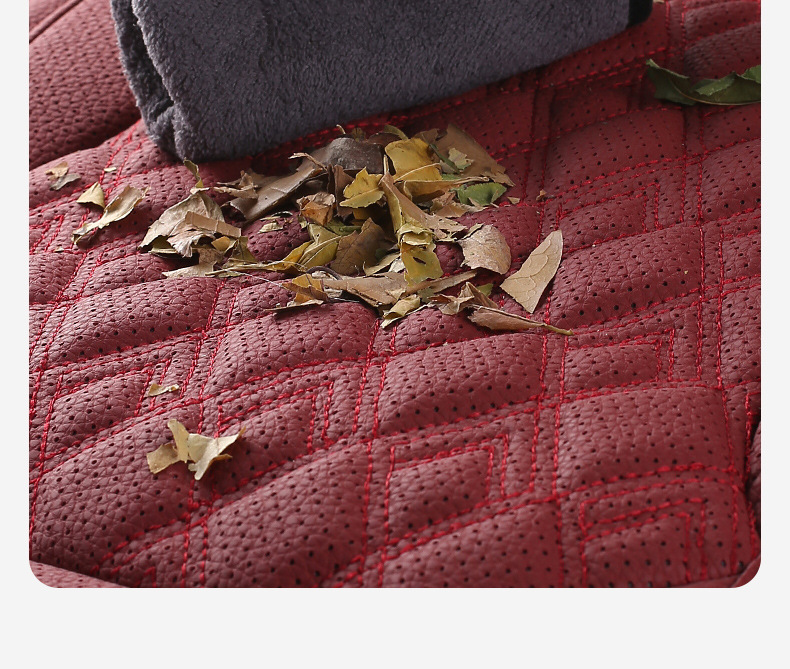 Genuine Leather Car Seat Cushion, High-End, Suitable for All Seasons, Breathable, Single-Piece, Easy to Install, Three-Piece Set, Full Coverage Seat Cushion