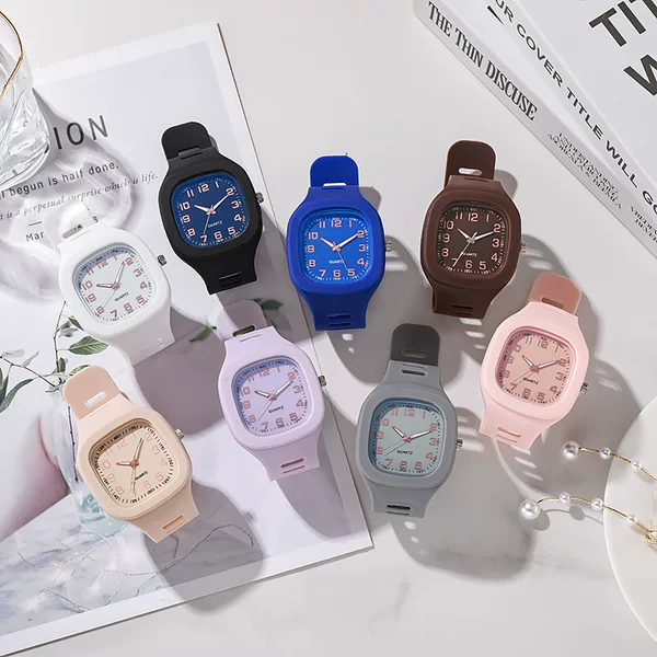TikTok hot item: Instagram unicorn square digital quartz watch for men, women, students, and couples, stylish and simple electronic watch