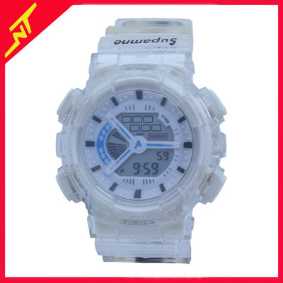 手表 电子表 透明学生运动韩版简约气质潮流ins 多功能跑步表