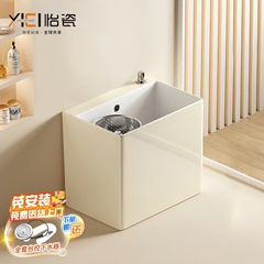 クリーム風モップ池陶磁器モップ池洗濯床モップ池トイレ床置き式家庭用ベランダモップ盆