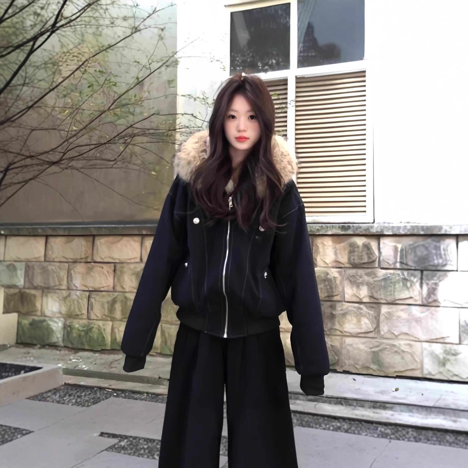 美式座山雕棉服女冬季2025新款派克棉袄宽松新版加厚短款棉衣外套