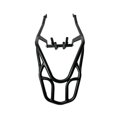 shelf GSX250-A competitive bumper – Motorcycle bumper - black-carbon-steel-reinforced-tube-rear-shelf