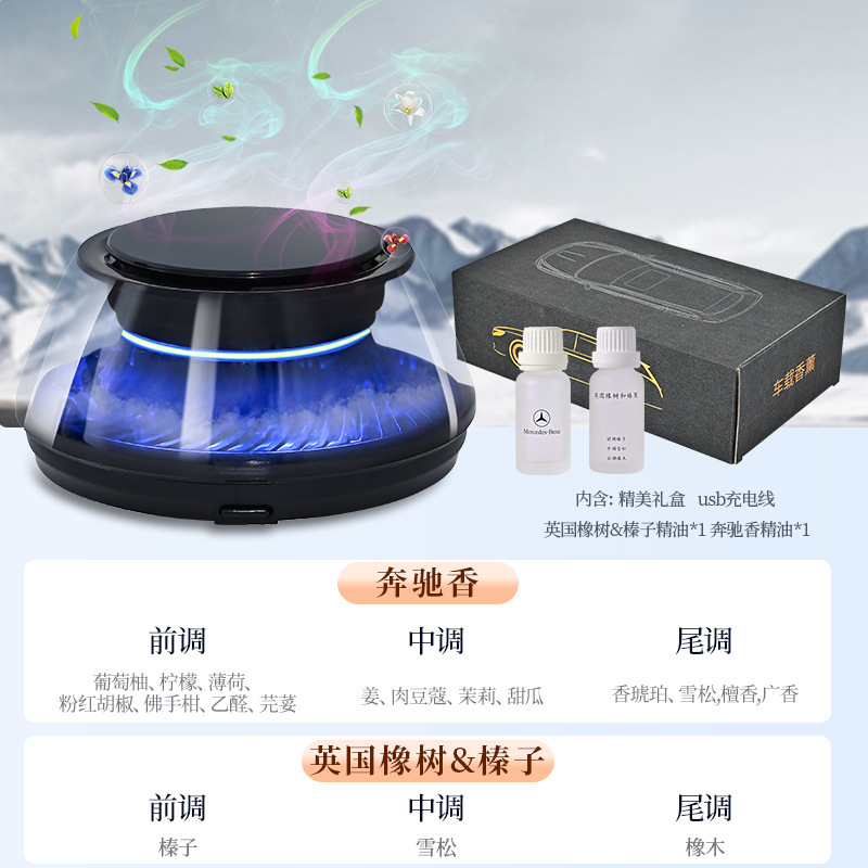 车载香薰云雾观景车内专用香水智能喷雾香氛装饰景观香氛汽车摆件|undefined