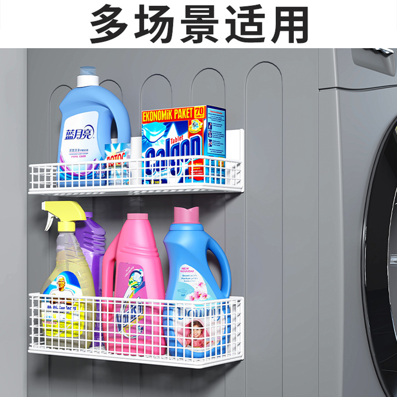 Caja de almacenamiento magnética estante de almacenamiento de cocina nuevo refrigerador extraíble lado cesta colgante de plástico estante de almacenamiento