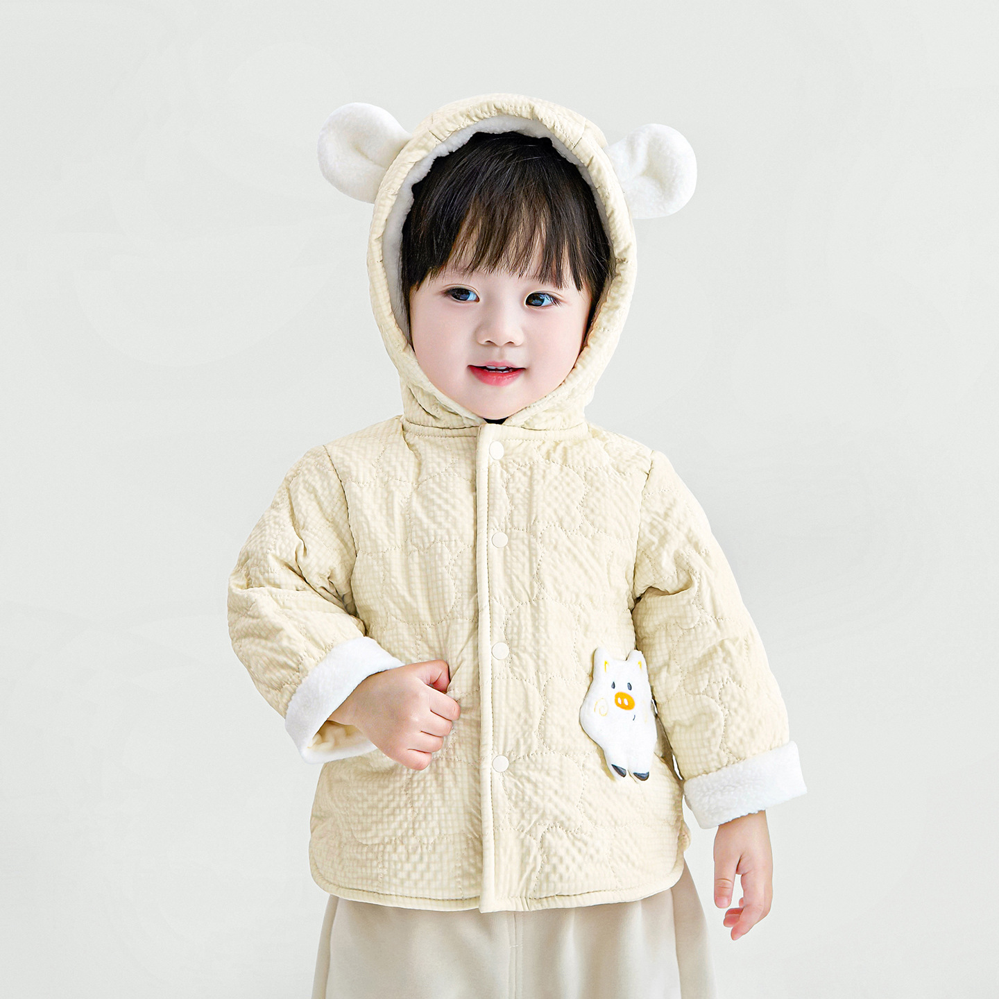 Chaqueta de algodón para bebés otoño y invierno para niños y niñas chaqueta de algodón para niños chaqueta de invierno con chaqueta de algodón cálida para bebés chaqueta de algodón
