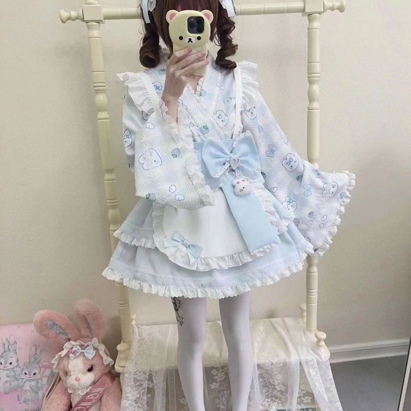 可爱套装和风Lolita洛丽塔女仆动漫日系长款cos默认项东南亚其他|undefined