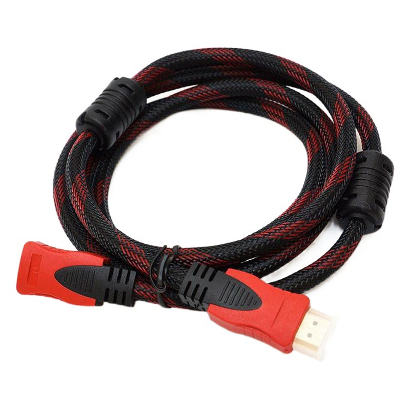 Спотовый кабель HDMI версия 1.4 1080P приставка HDMI HD кабель 3 м двухцветная текстильная сетка двойной петля соединительный кабель