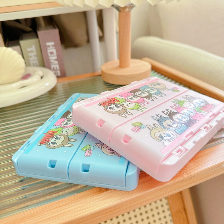 新商品の漫画の周辺の布の折り畳み可能な収納ケースの少女の心のデスクトップの化粧品の口紅の雑物の整理箱