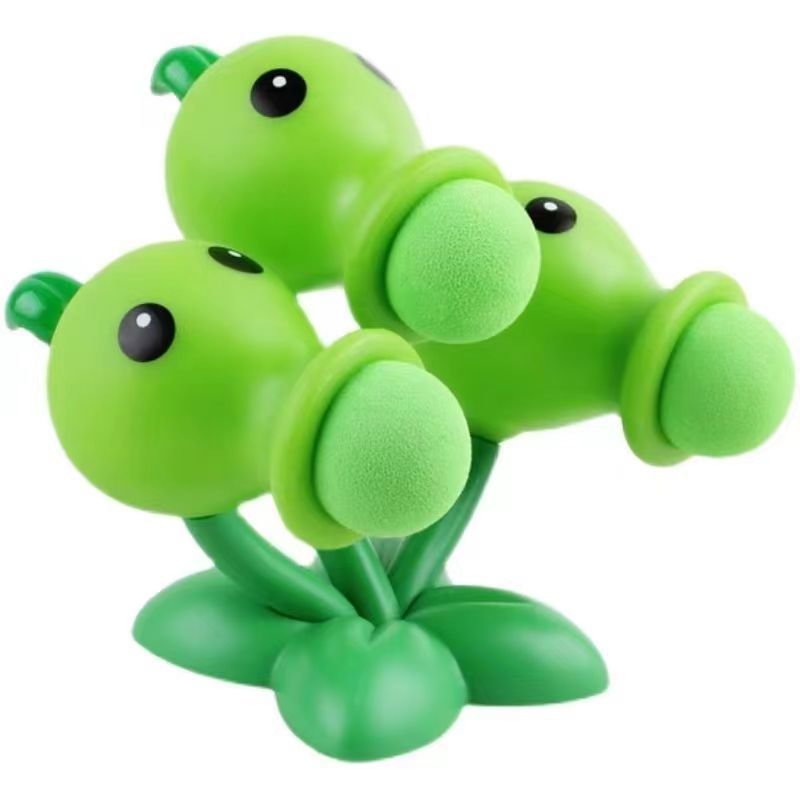 Plants vs. Zombies mecánicos genuinos a granel Gatling Pea Shooter catapulta vinilo juguete malvado dragón pequeño fantasma
