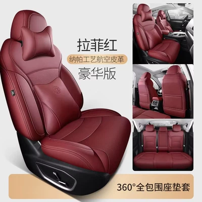 Modelə uyğun (Original) oturacaq örtükləri – seat cushions, breathable seat covers - raffi-red-deluxe-edition-five-seater-nappa-leather-full-coverage-for-front-and-rear-rows