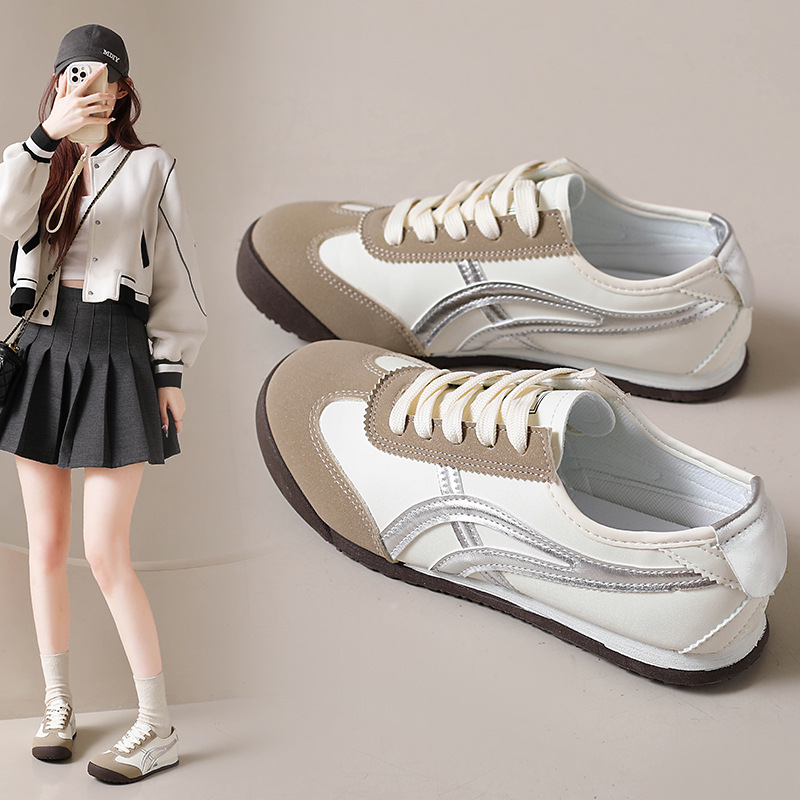 Forrest Gump Shoes Women's 2025 New Spring & Fall Flats Casual Sports Sneakers Versatile Elegant Elegant Moral Training Shoes Ins Trend