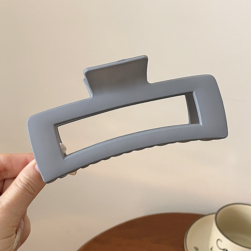 Accesorios para el cabello de pinza de tiburón de acrílico grande de Corea, clip de agarre para el cabello de disco simple, tocado de horquilla de cabeza femenina al por mayor