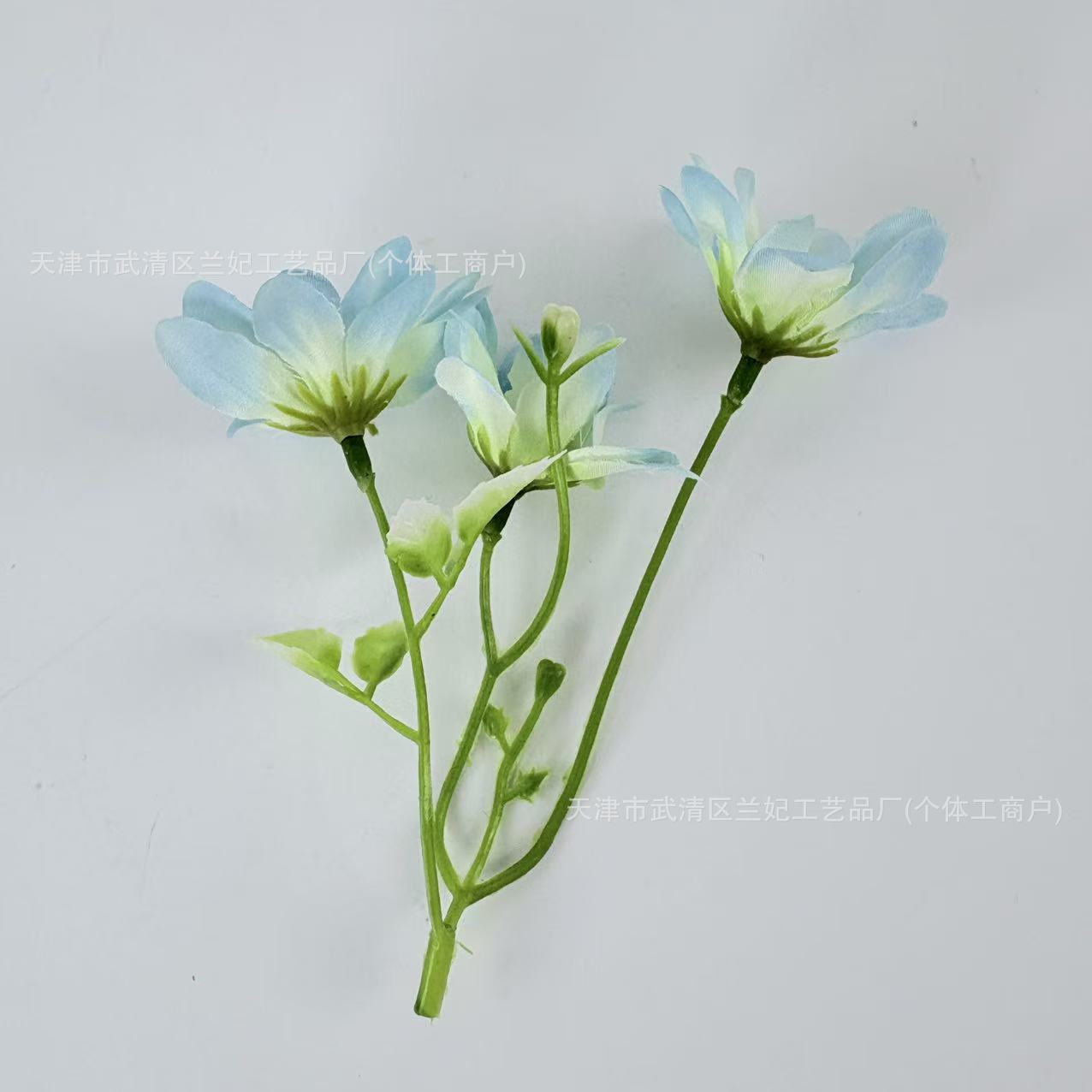 3 horquillas flor lila flor flor artificial accesorios de bricolaje hechos a mano caja de flores caja de regalo con mano horquilla decorativa transfronteriza