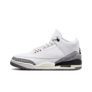 Putian Pure Original Aj3 Basketball Shoes White Cement Joe 3 Fujiwara Hiroshi Flame Practical Air Cushion Men's and Women's Shock-Absorbing Sports Running Shoes