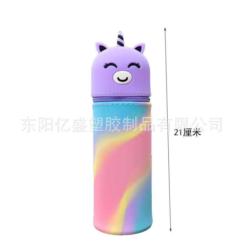 工場新製品カエルペンホルダー学用品かわいいアヒル漫画の形三次元伸縮シリコンペンバッグ|undefined