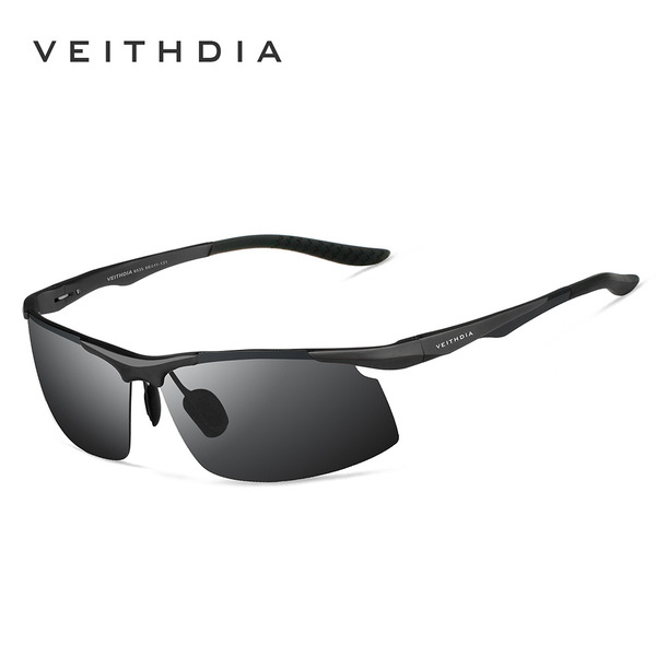 Men's aluminum magnesium sports half -frame spring leg sunglasses…