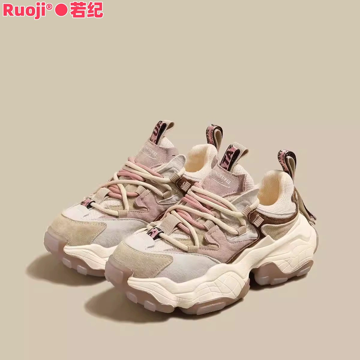 Кожаные туфли с толстой подошвой женские кроссовки 2025 новая весна и осень