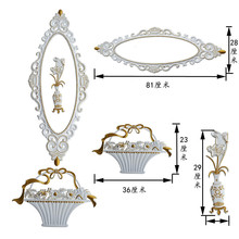 欧式家具移门塑料花家具塑胶配件平面花家具脚旁柱拉手角花软线条