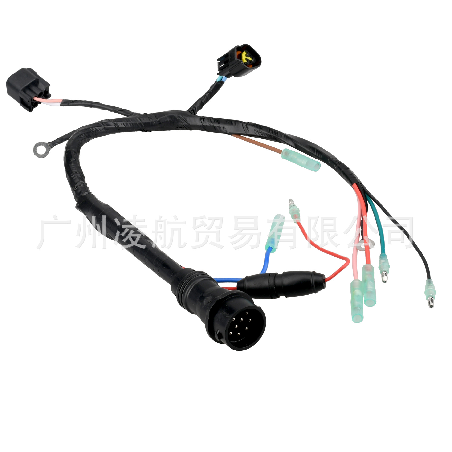 船外机线束(短)10芯适用于雅马哈2冲程船外机50/75/85HP舷外马达