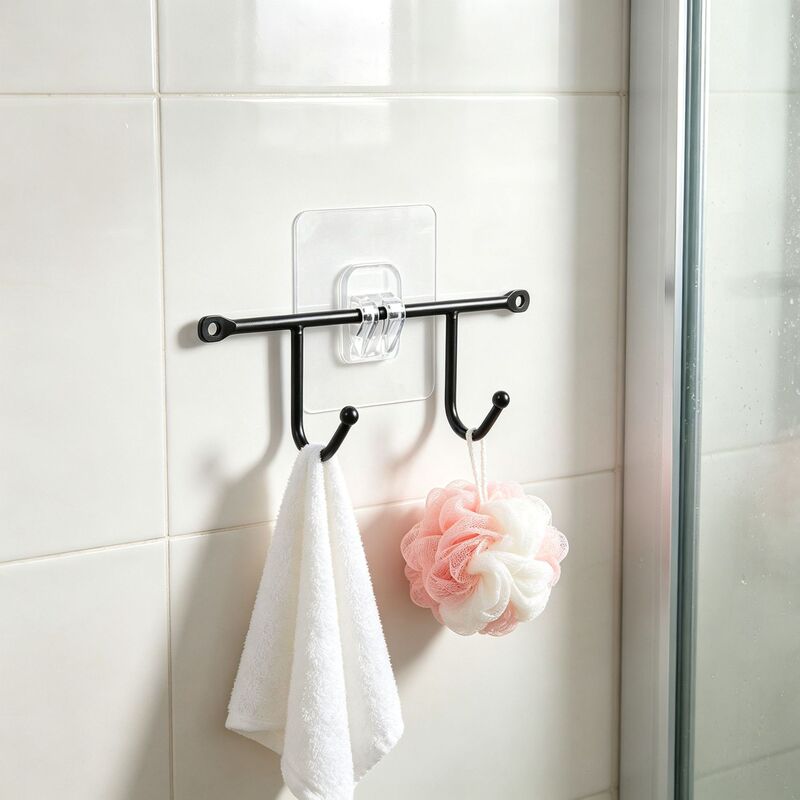 Iron art, no-drill, traceless adhesive hooks for bathroom and kitchen walls, household storage rack manufacturer supply Iron art, no-drill, traceless adhesive hooks for bathroom and kitchen walls, household storage rack manufacturer supply