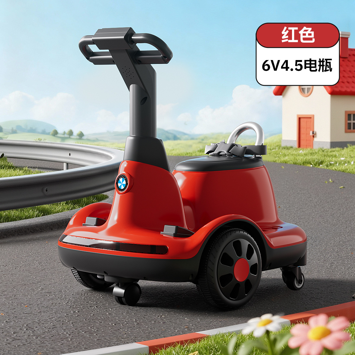 Coche eléctrico para niños de 1 - 6 años de edad para bebés de equilibrio interior motocicleta giratoria recargable coche de deriva puede sentarse y controlar remotamente