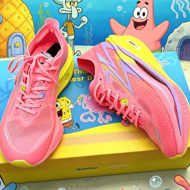 Feiran 4.0 Spongebob Patrick Star 2026 New Full-Length Carbon Plate Racing Marathon Student Running Shoes