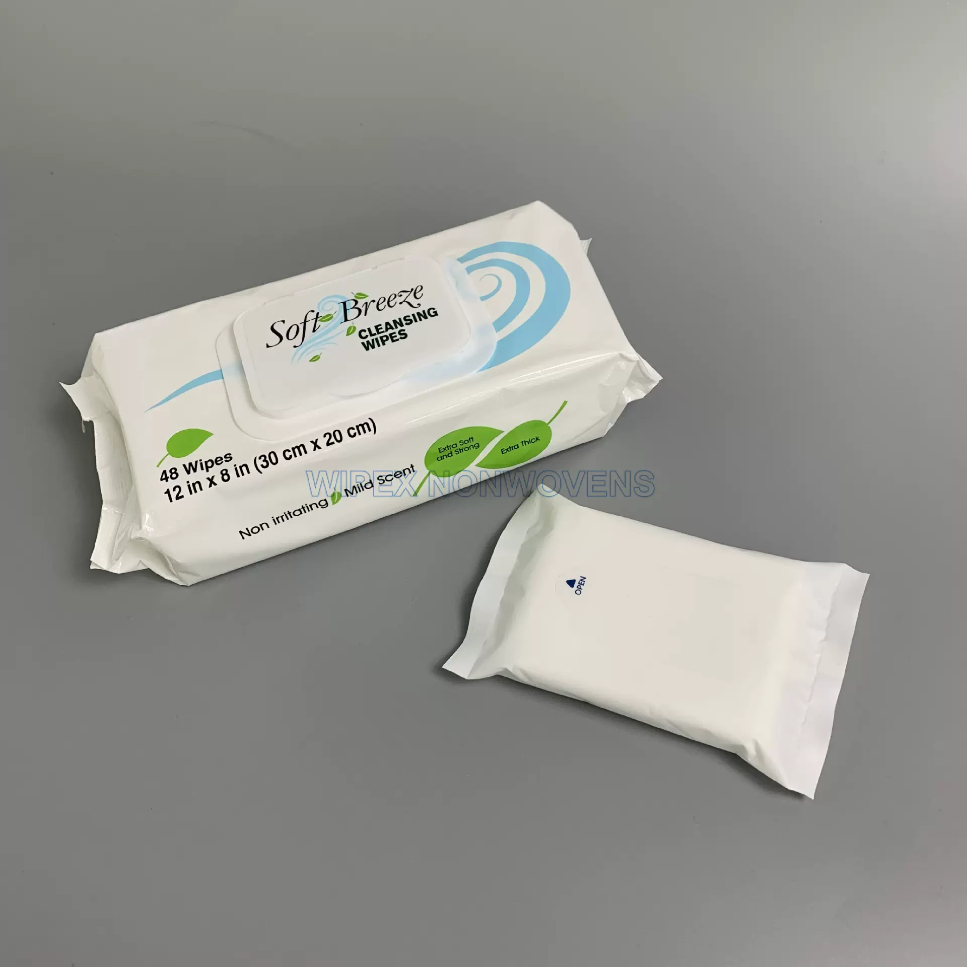 威帕无纺-袋装便携式湿巾皮肤擦拭巾家用定制湿巾大包