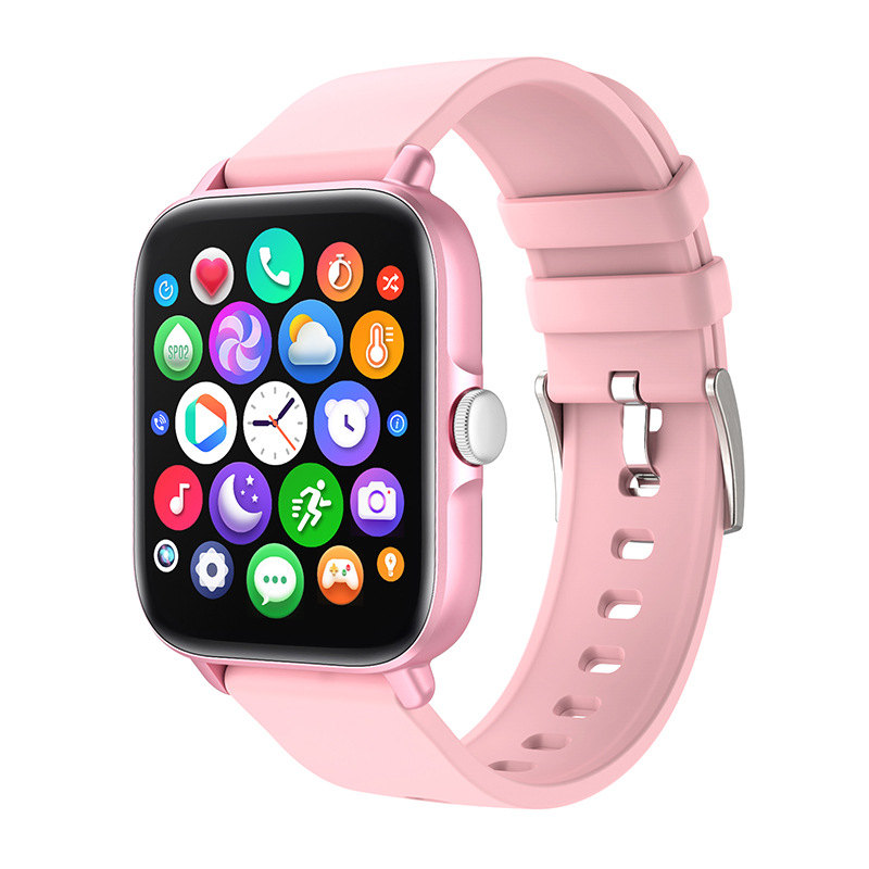 thumbnail image 1 of Reloj inteligente para mensajes de texto y llamadas (realizar/responder llamadas) Reloj inteligente para teléfonos Android compatibles con iPhone(rosa), 1 of 2