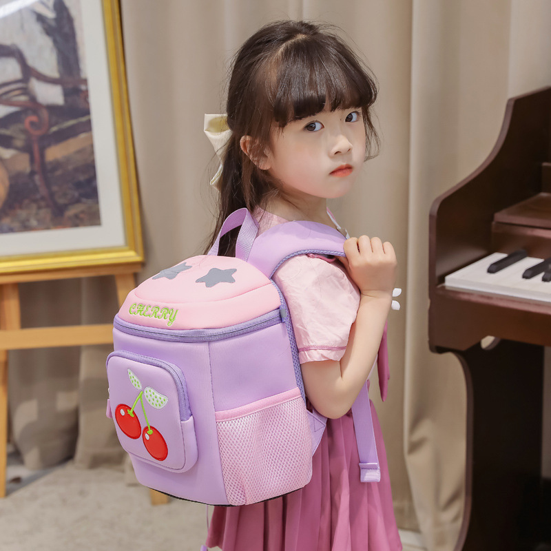 Kindergarten niñas schoolbag estudiante de la escuela primaria bowknot chica dulce mochila protección de la columna vertebral transpirable cómodo mochila de gran capacidad